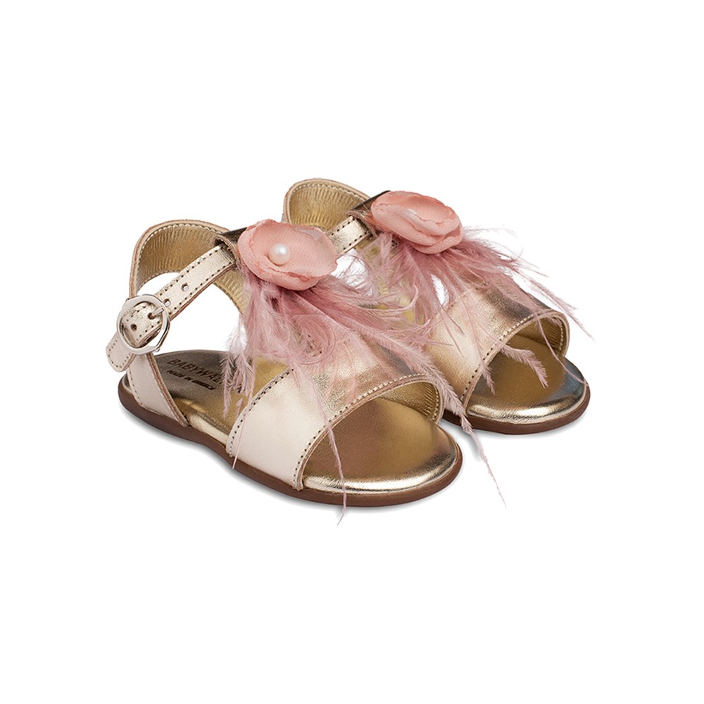 Παπούτσια Babywalker χρυσό ροζ για Κορίτσι 2611-1
