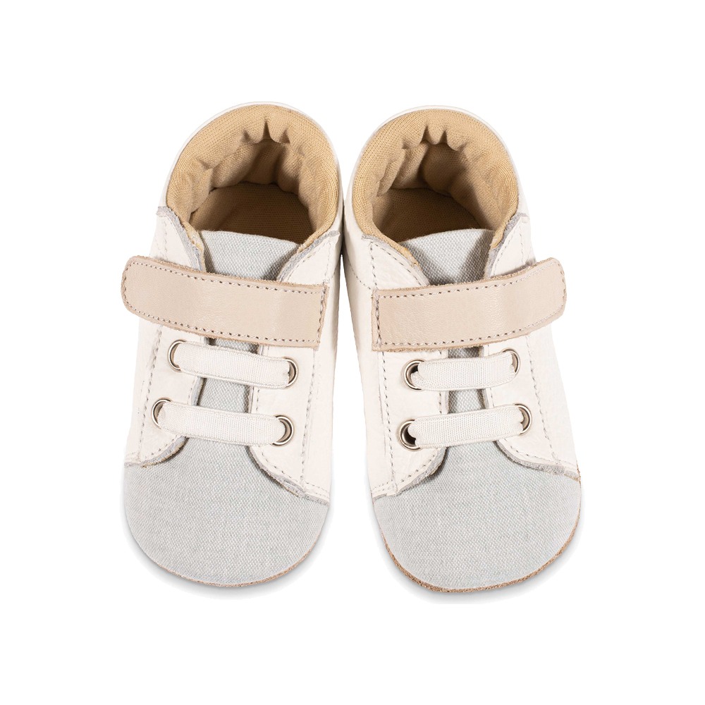 Παπούτσια Babywalker για Αγόρι 1125 λευκό-μέντα-μπεζ