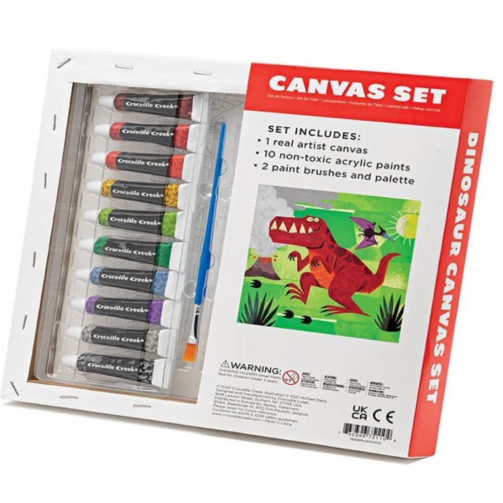 Επιτραπέζιο παιδικό παιχνίδι ζωγραφικής - Καμβάς Δεινόσαυρος