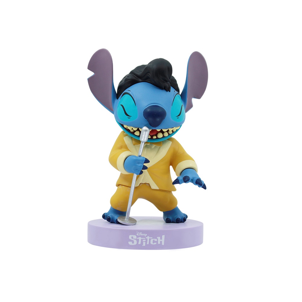 Διακοσμητική φιγούρα Stitch Τραγουδιστής χρυσή στολή 11 c/m