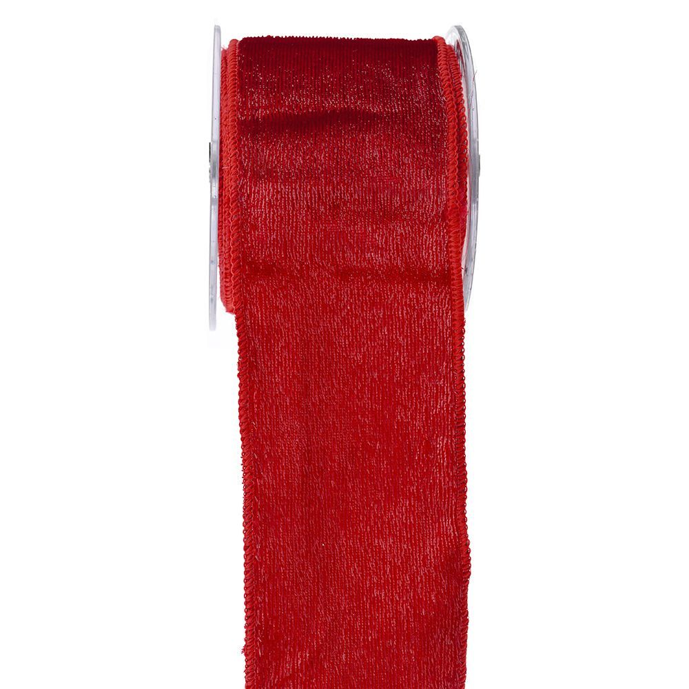 Κορδέλα shiny chic βελούδο κόκκινη 4.5 m