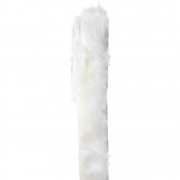 Κορδέλα γουνάκι λευκό 4.3cm X 4.5m