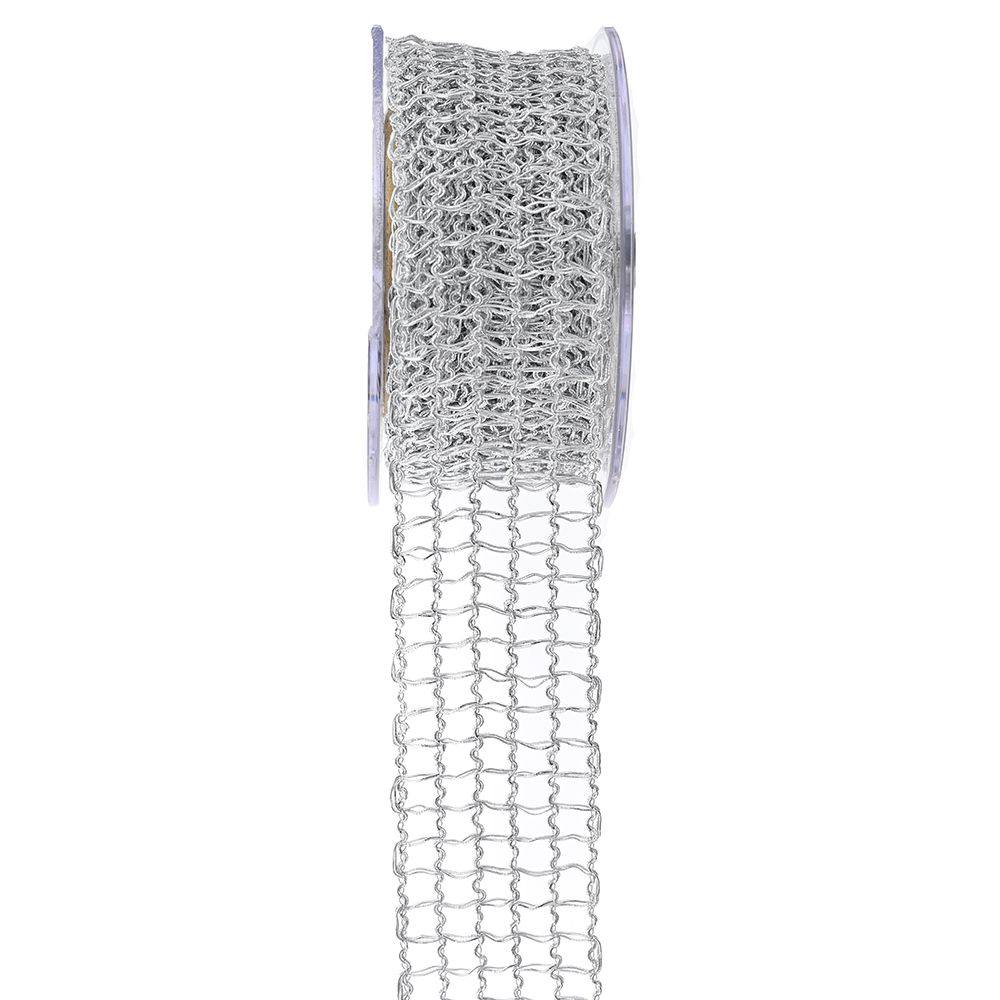 Κορδέλα curly metalic net 3.8 cm X 4.5 m