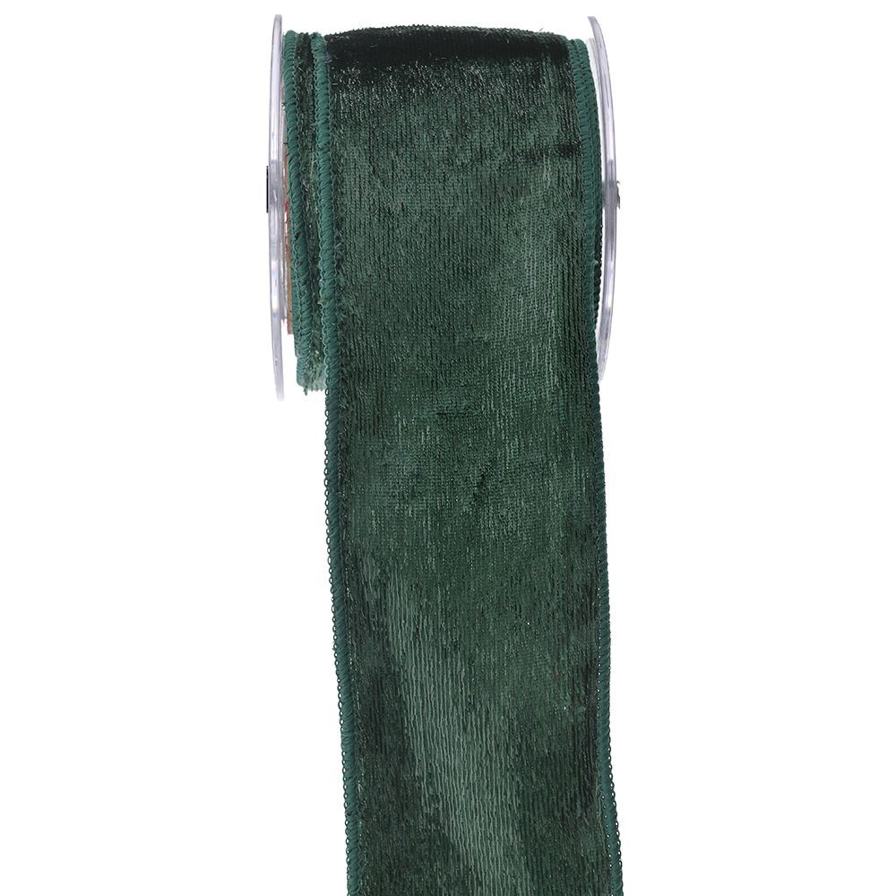 Κορδέλα shiny chic βελούδο πράσινη 4.5 m