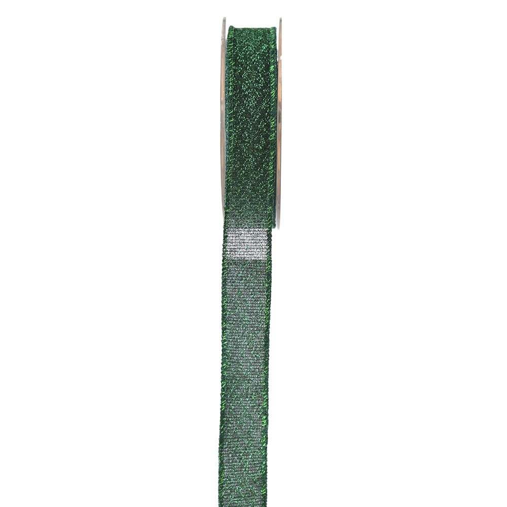 Κορδέλα πολυεστέρας-μεταλλιζέ πράσινο 2.3 cm X 9 m
