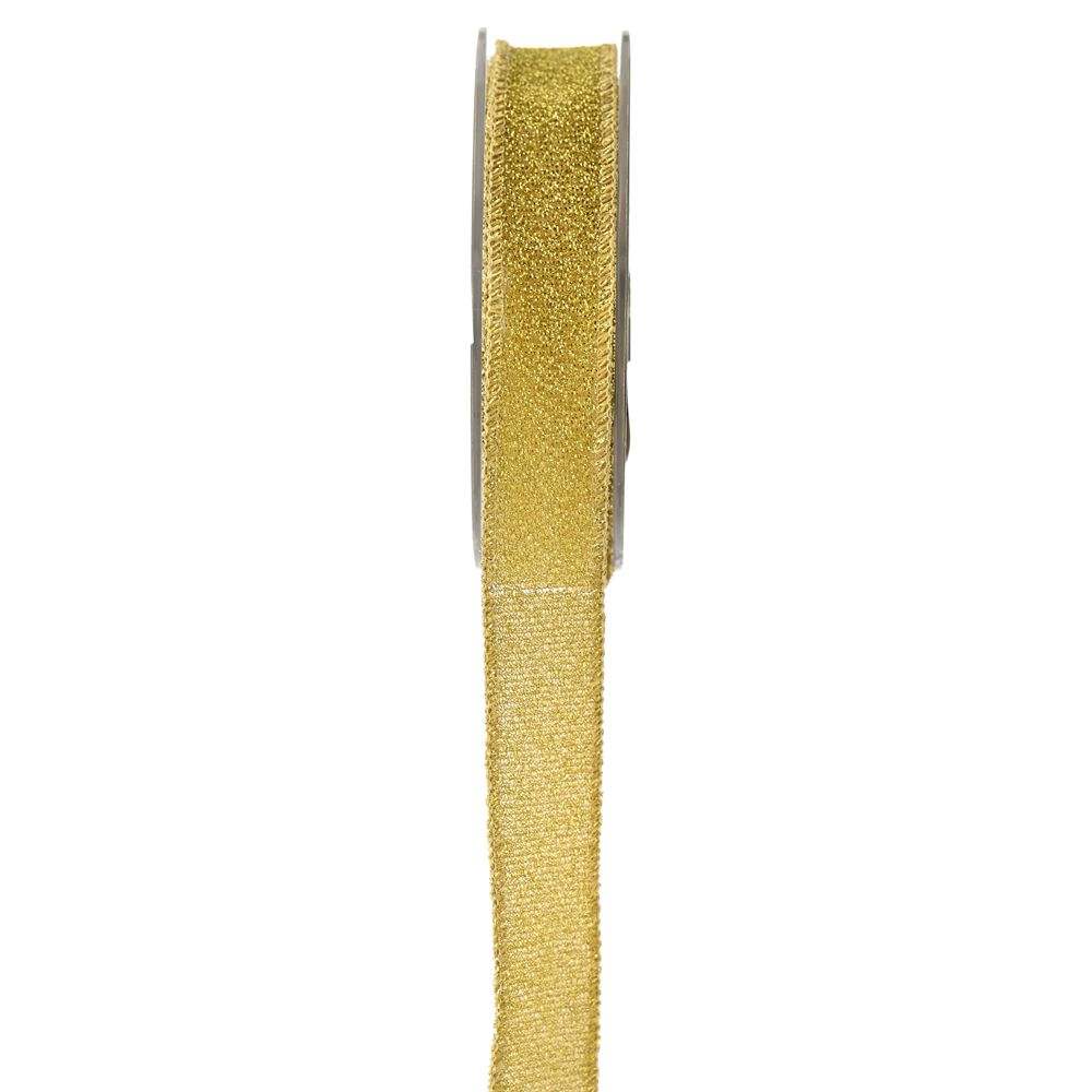 Κορδέλα πολυεστέρας-μεταλλιζέ χρυσό 2.3 cm X 9 m