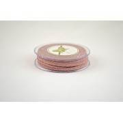 Κορδόνι μεταλλιζέ Sparkle Lurex Wired Tube ροζ 5 mm X 10 m