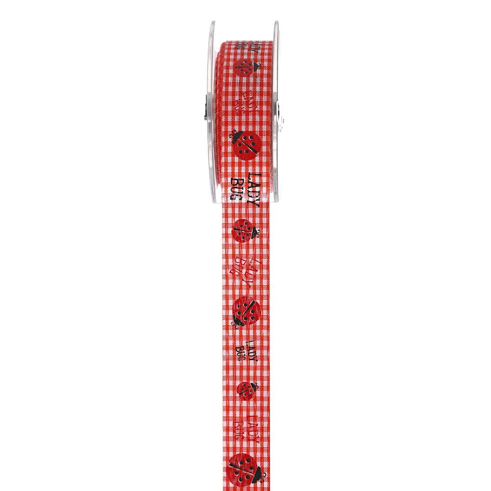 Κορδέλα πολυεστέρας Πασχαλίτσα κόκκινο 2.3 cm X 9 m