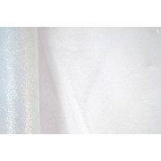 Ύφασμα τούλι διάσπαρτο στρας ασημί 9 m