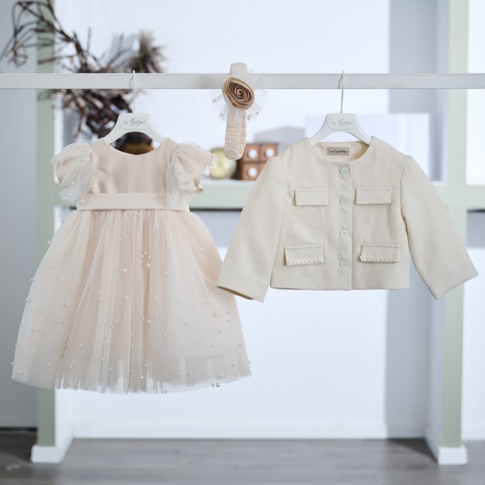 Βαπτιστικό φόρεμα La Christine LC25KW86 χειμώνας 2025 - 2026