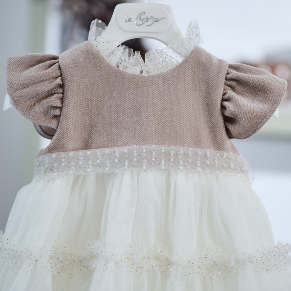 Βαπτιστικό φόρεμα La Christine LC25KW84 χειμώνας 2025 - 2026