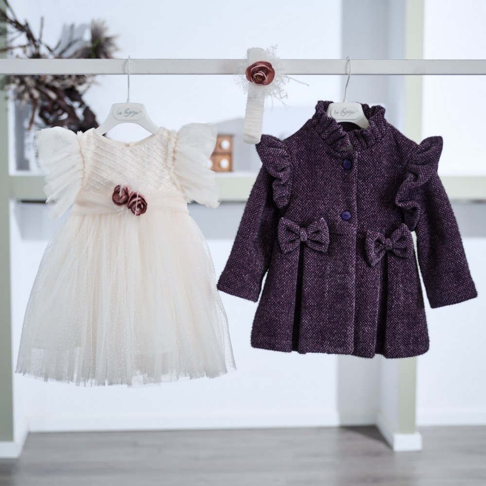 Βαπτιστικό φόρεμα La Christine LC25KW90 χειμώνας 2025 - 2026