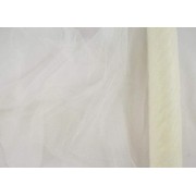 Ύφασμα τούλι διάσπαρτο στρας ιβουάρ 9 m