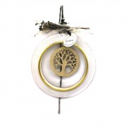 Γούρι δέντρο ζωής μέσα σε κύκλο λευκό