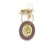 Γούρι δέντρο ζωής σε κύκλο σάπιο μήλο