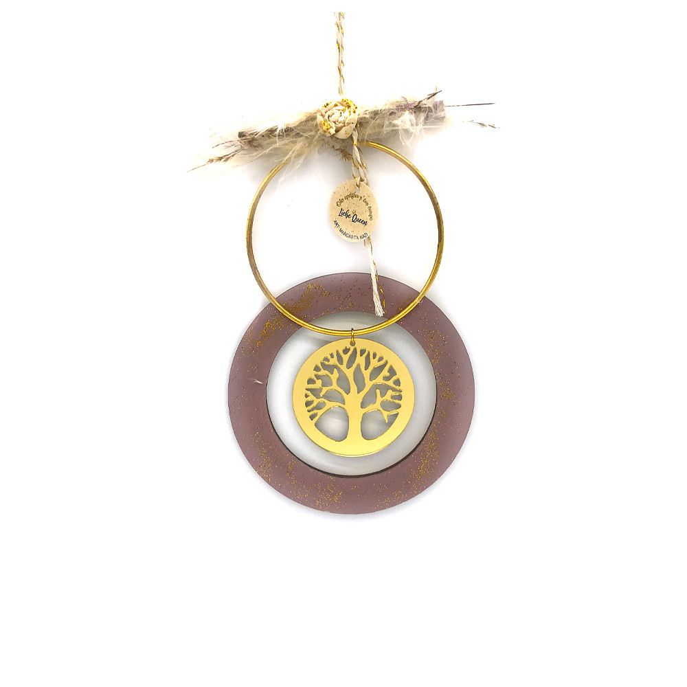 Γούρι δέντρο ζωής σε κύκλο σάπιο μήλο