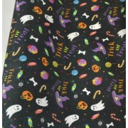 Ύφασμα Witches μαύρο 48 cm x 5 m