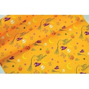 Ύφασμα Witches πορτοκαλί 48 cm x 5 m