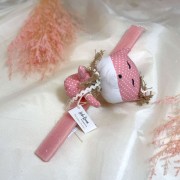 Λαμπάδα με πάνινη αλεπού