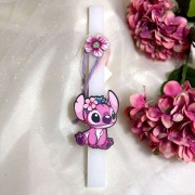 Λαμπάδα αρωματική Stitch ροζ