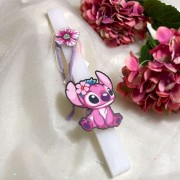 Λαμπάδα αρωματική Stitch ροζ