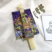 Λαμπάδα αρωματική μπλοκ ζωγραφικής χελωνονιντζάκι