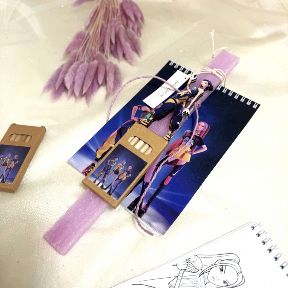 Λαμπάδα αρωματική Huntrix Joey μπλοκ ζωγραφικής