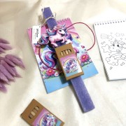 Λαμπάδα αρωματική μπλοκ ζωγραφικής μονόκερος