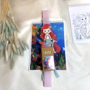 Λαμπάδα αρωματική μπλοκ ζωγραφικής γοργόνα