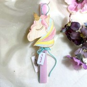 Λαμπάδα αρωματική ξύλινος φωτιζόμενος μονόκερος