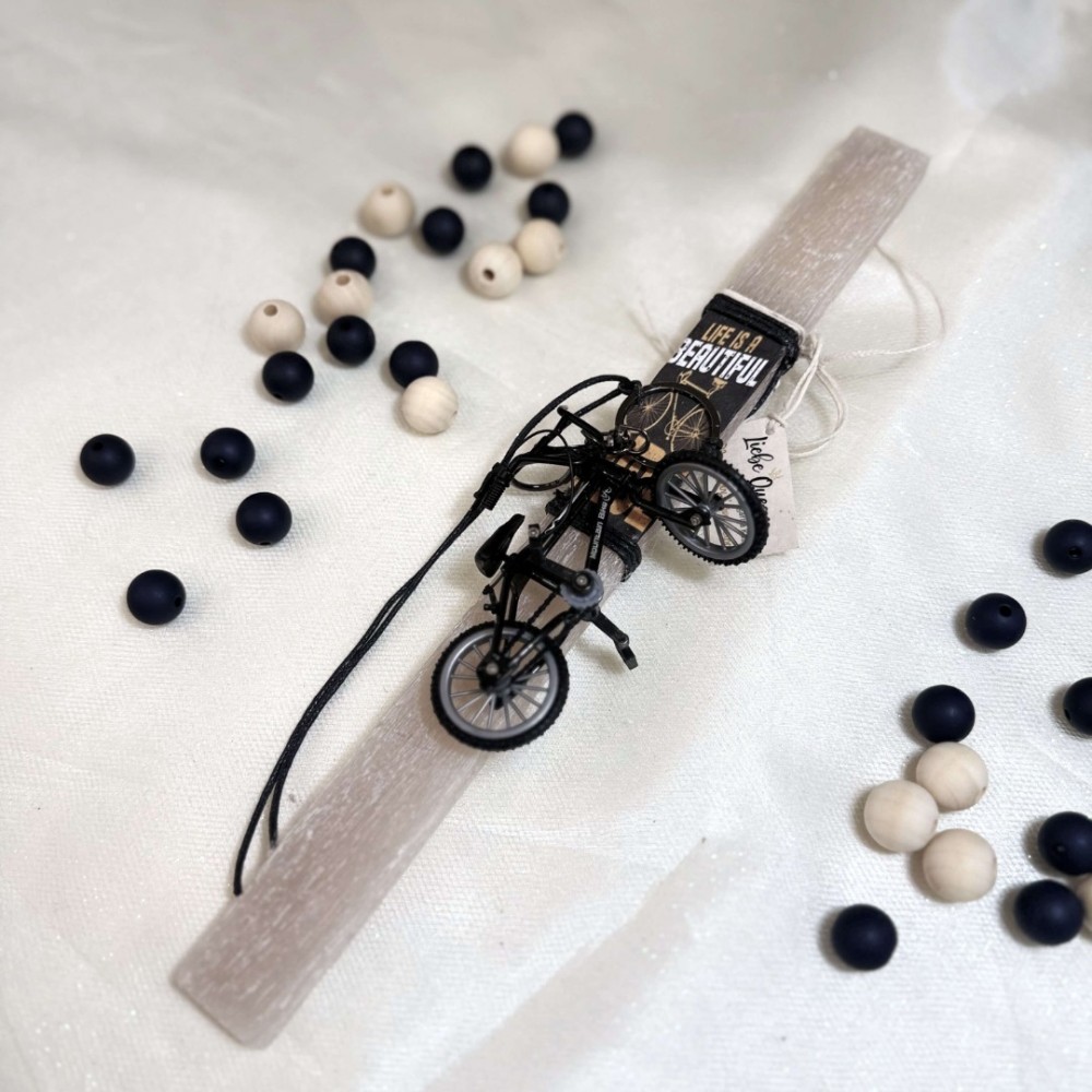 Λαμπάδα γκρι αρωματική ποδήλατο.