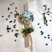 Λαμπάδα γκρι αρωματική πράσινος δεινόσαυρος