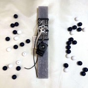 Λαμπάδα αρωματική μπρελόκ φωτογραφική μηχανή μαύρη