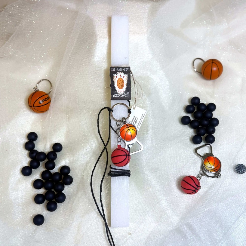 Λαμπάδα αρωματική μπρελόκ Basketball