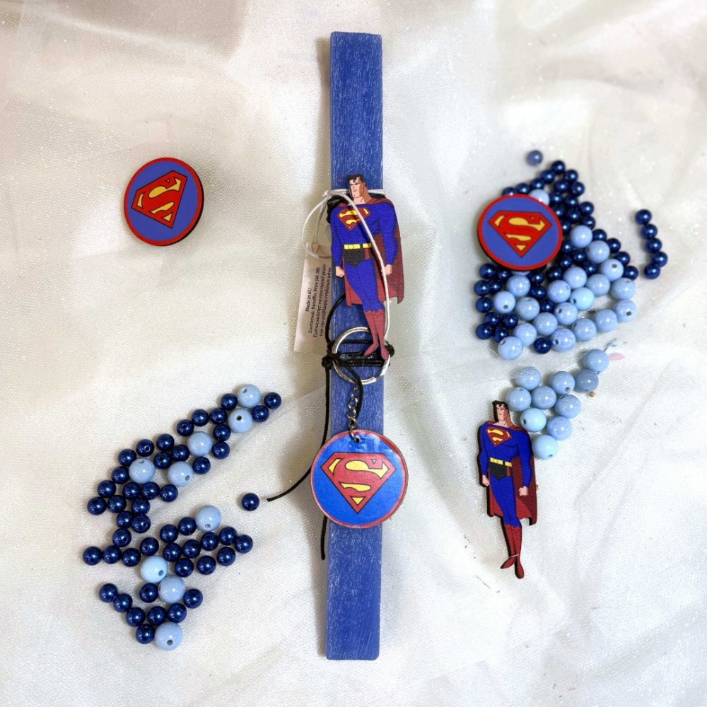 Λαμπάδα αρωματική μπρελόκ Σουπερήρωες Superman