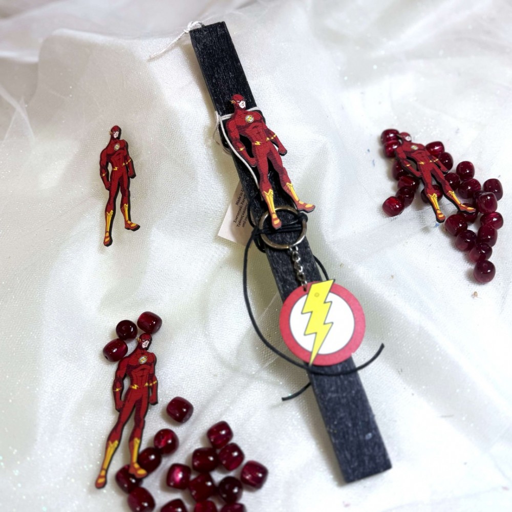 Λαμπάδα αρωματική μπρελόκ Σουπερήρωας Flash
