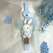 Λαμπάδα γαλάζια αρωματική κουνελάκι Η Πρώτη μου Λαμπάδα