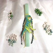 Λαμπάδα αρωματική πράσινη δεινόσαυρος