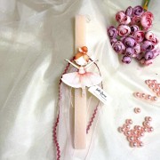 Λαμπάδα σομόν αρωματική Μπαλαρίνα