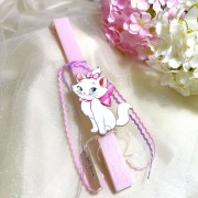 Λαμπάδα ροζ αρωματική γατούλα