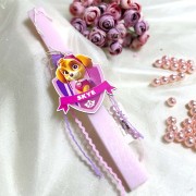 Λαμπάδα ροζ αρωματική με τη Skye