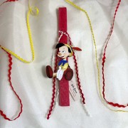 Λαμπάδα κόκκινη αρωματική με τον Πινόκιο