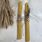 Λαμπάδες για ζευγάρι από μελισσοκέρι παζλ