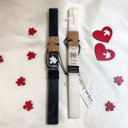 Λαμπάδες για ζευγάρι βραχιόλι παζλ