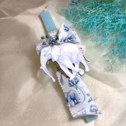 Λαμπάδα αρωματική γαλάζια με ελέφαντα