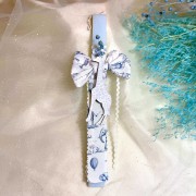 Λαμπάδα αρωματική γαλάζια με καμηλοπάρδαλη