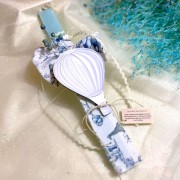 Λαμπάδα αρωματική γαλάζια με αερόστατο