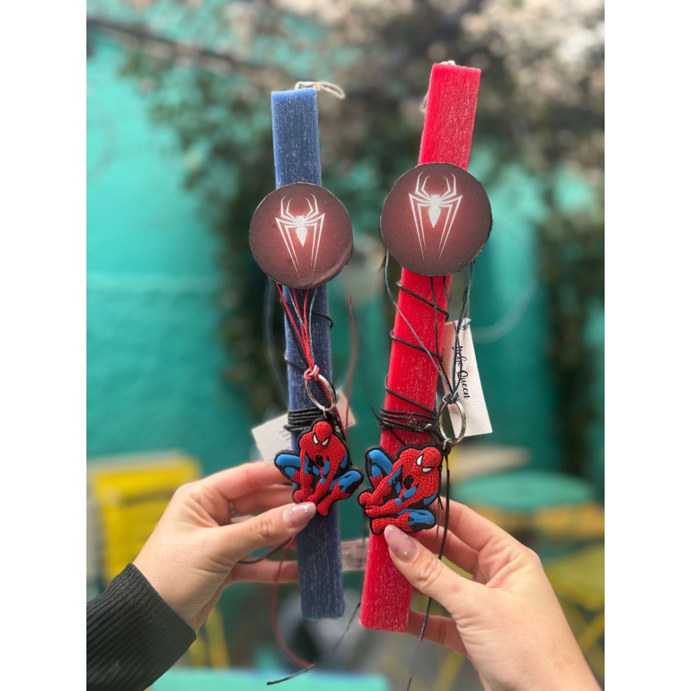 Λαμπάδα αρωματική Spiderman μπρελόκ 