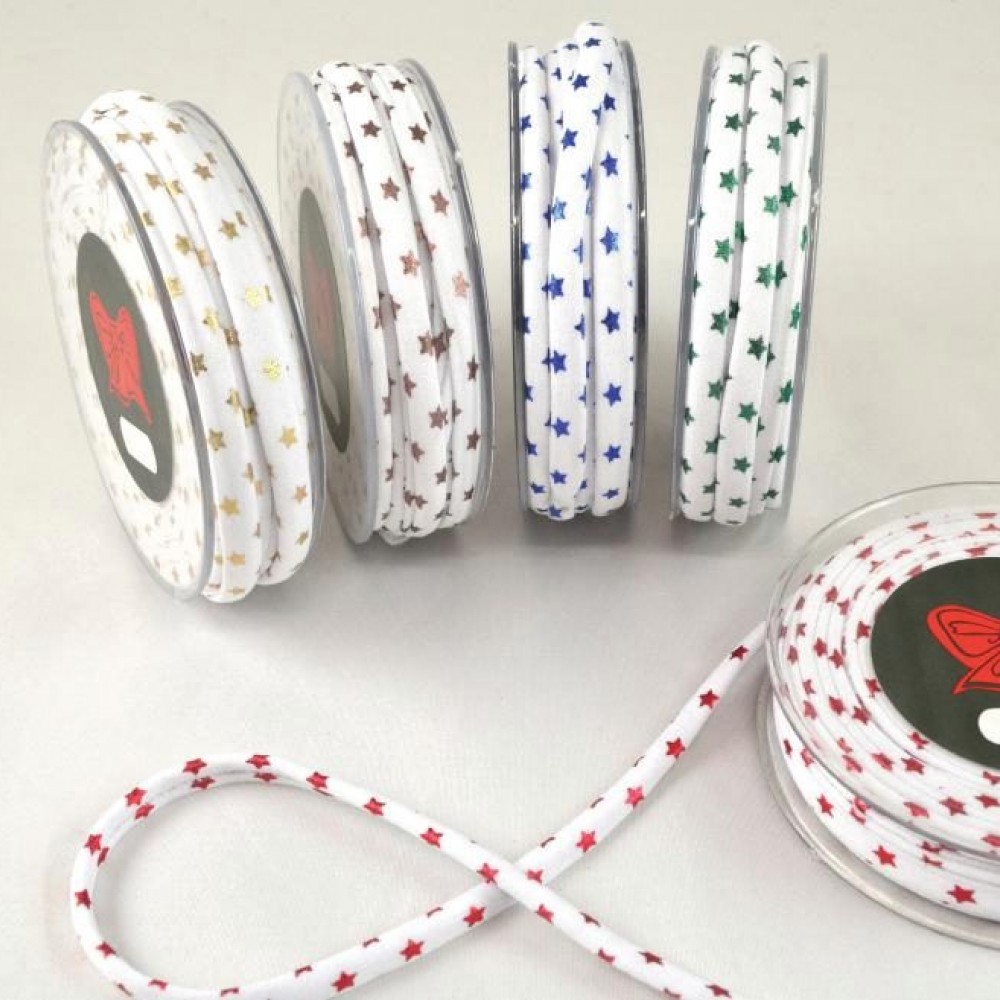 Κορδόνι elastan stars κόκκινο 5 mm X 10 m 