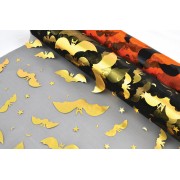 Ύφασμα Black Night μαύρο χρυσό 48 cm x 9 m